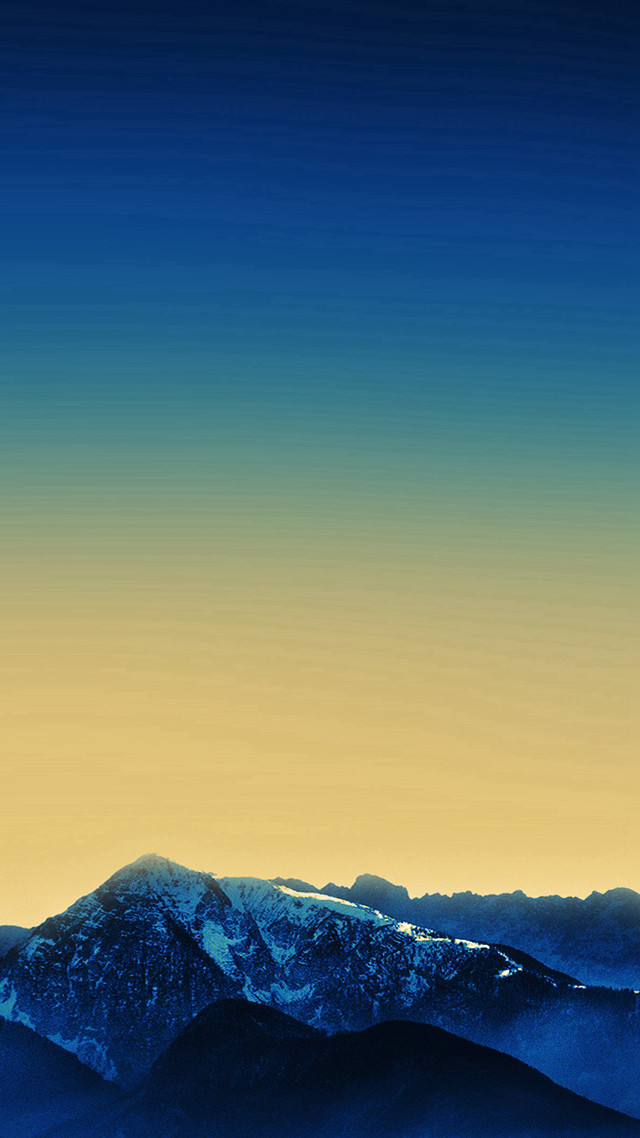 Plane mountain sunset minimalism cloud free wallpaper for mobile - medium preview image