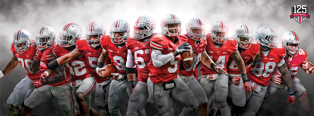 Football players red grey uniforms free wallpaper for desktop - medium preview image