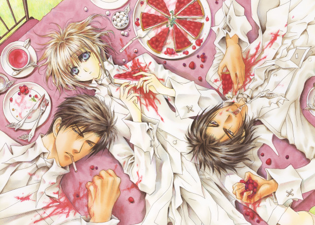 Couple bed blood stains food free wallpaper for desktop - medium preview image