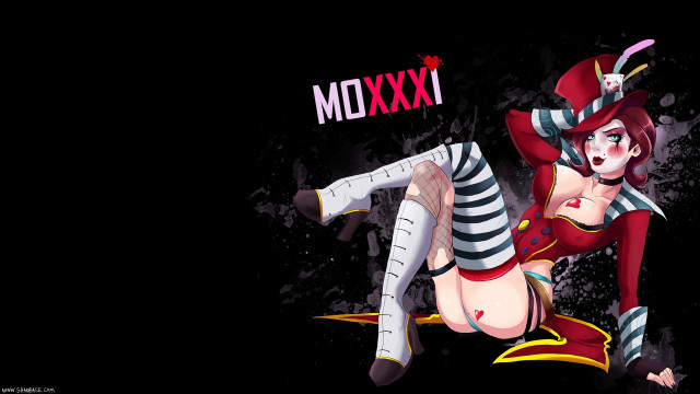 Woman striped hat anime splash free wallpaper for desktop - medium preview image