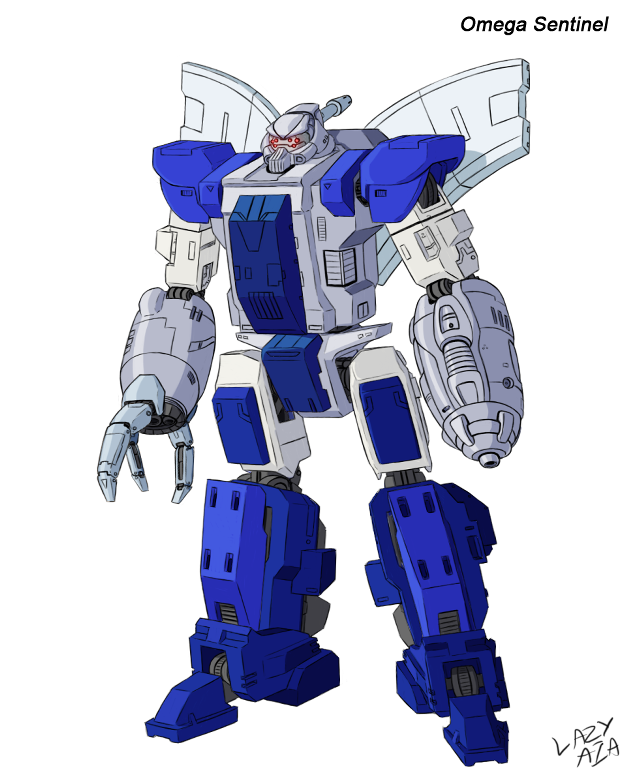 Blue white robot large wing free wallpaper for mobile - medium preview image