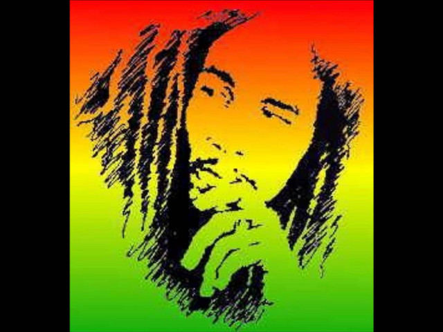 Man dreadlocks rainbow background black free wallpaper for desktop - medium preview image