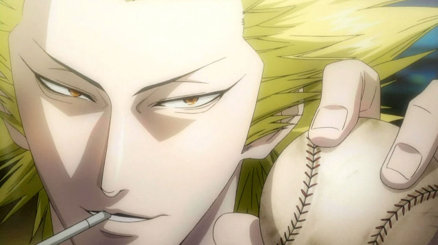 Man cigarette baseball anime blonde free wallpaper for desktop - medium preview image