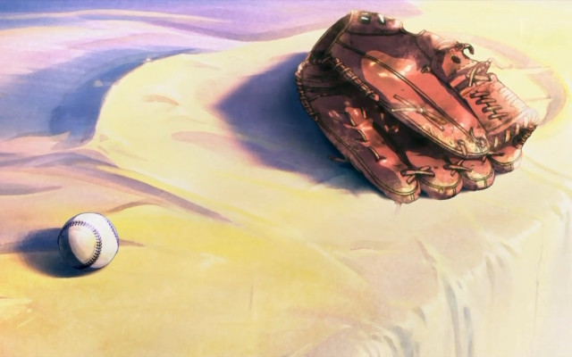 Baseball catchers mitt beach sand free wallpaper for desktop - medium preview image