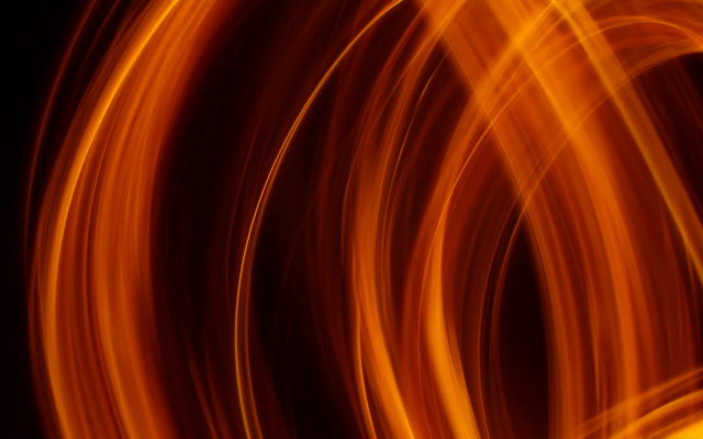 Blurry orange yellow lights black free wallpaper for desktop - medium preview image