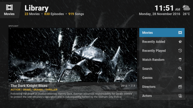 Dark knight rises movie library free wallpaper for desktop - medium preview image