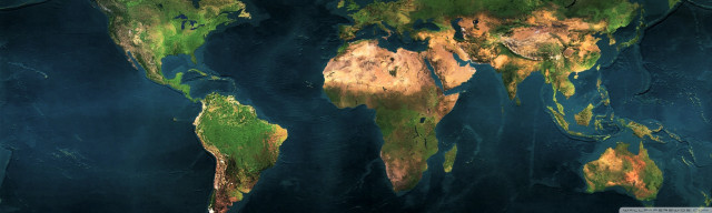 World map land water side free wallpaper for desktop - medium preview image