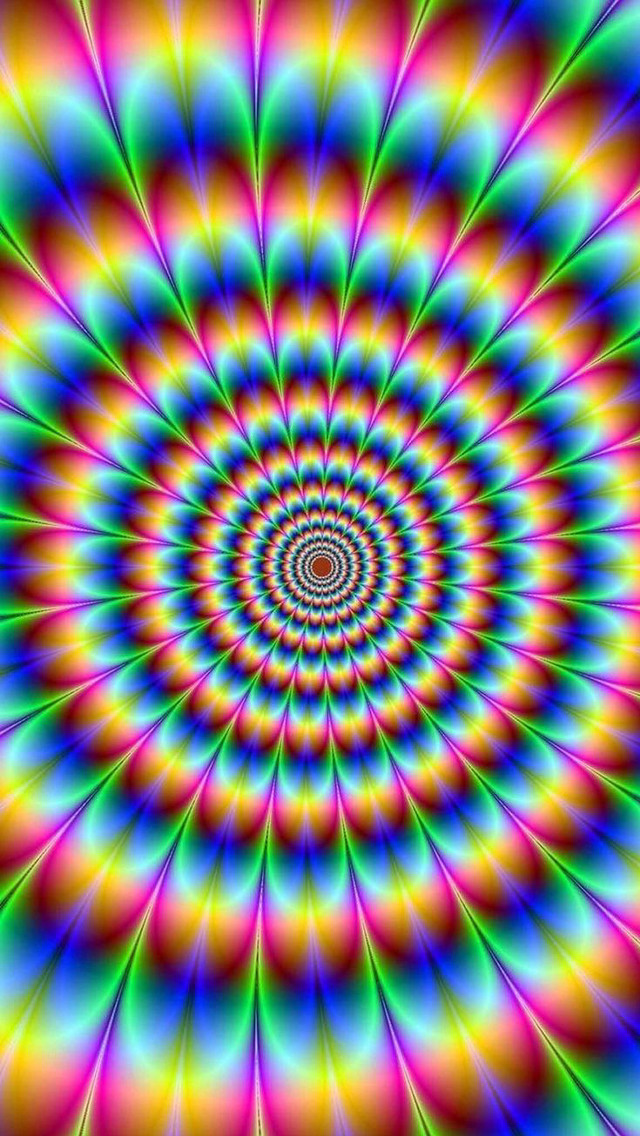 Psychedelic spiral design colorful artwork #5 free wallpaper for mobile - medium preview image