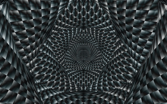 Black white pattern circular design #2 free wallpaper for desktop - medium preview image