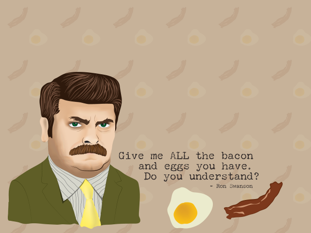 Man mustache fried egg bacon free wallpaper for desktop - medium preview image