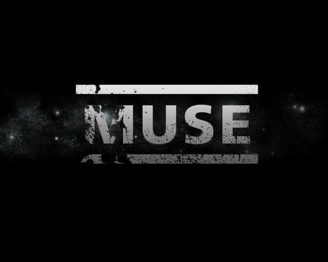 Muse black white space background free wallpaper for desktop - medium preview image