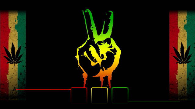 Peace sign hand usa flag free wallpaper for desktop - medium preview image