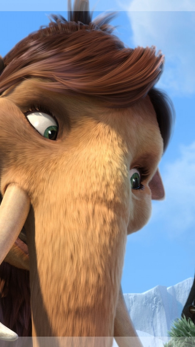 Horse blue sky clouds green free wallpaper for mobile - medium preview image