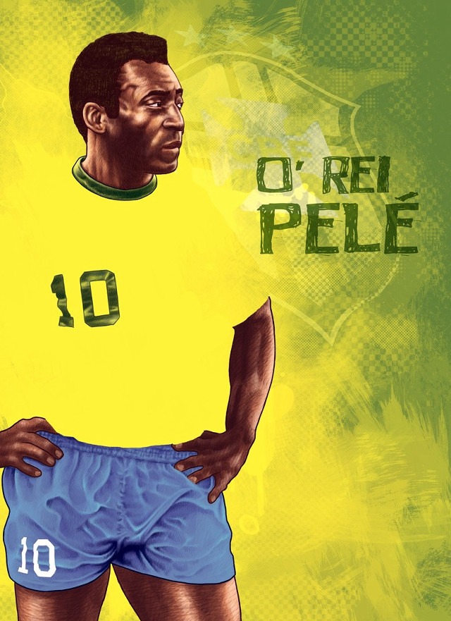 Soccer player yellow shirt blue free wallpaper for mobile - medium preview image