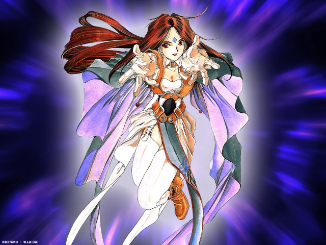 Woman long hair sword in #2 free wallpaper for desktop - medium preview image