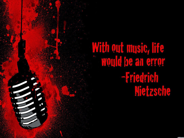 Microphone red spray paint quote free wallpaper for desktop - medium preview image