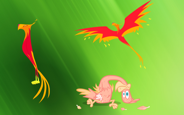 Birds flying green field above free wallpaper for desktop - medium preview image