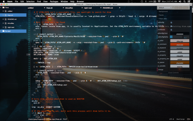 Computer screen dark background line free wallpaper for desktop - medium preview image