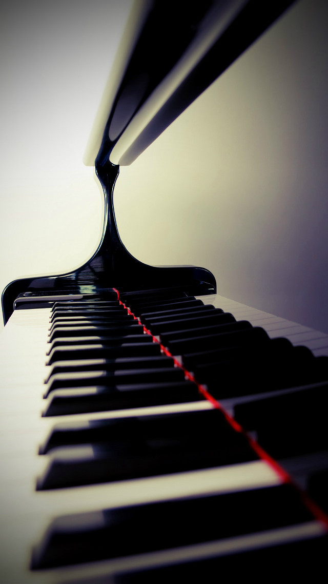 Piano red string black handle free wallpaper for mobile - medium preview image