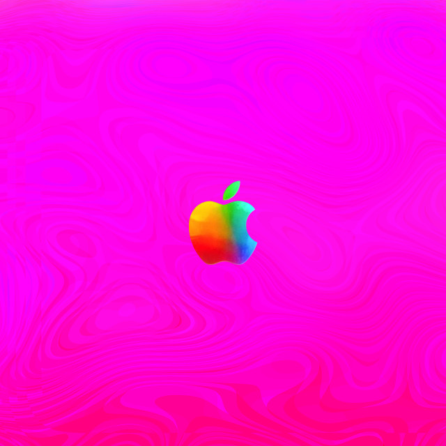 Colorful apple purple background green free wallpaper for tablet - medium preview image