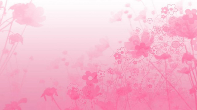 Pink background flowers butterfly side free wallpaper for desktop - medium preview image