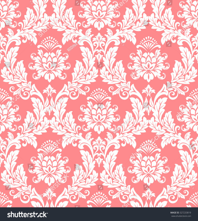Pink white floral wallpaper pattern #2 free wallpaper for tablet - medium preview image