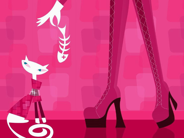 Woman highheels pinkwall fish tails free wallpaper for desktop - medium preview image
