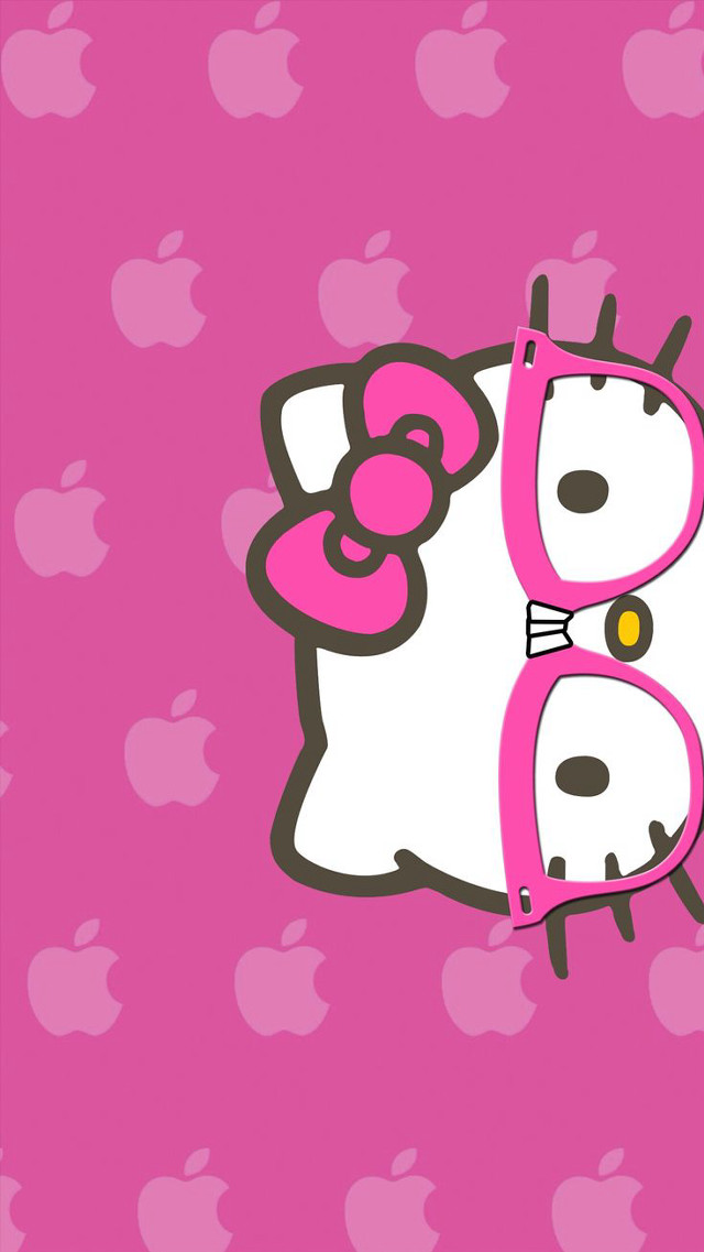 Hello kitty wallpaper face side free wallpaper for mobile - medium preview image