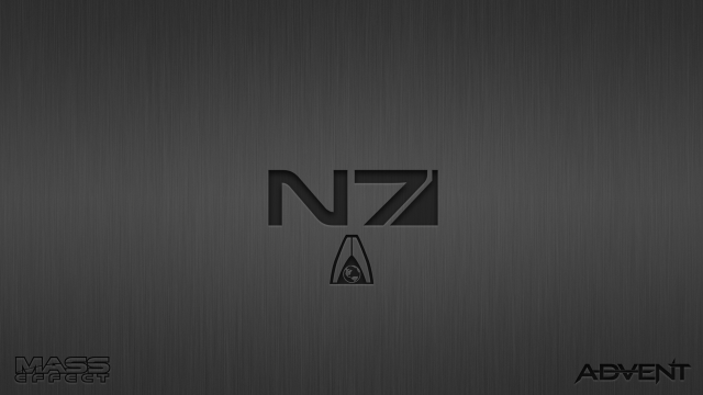 Black silver logo n7 side free wallpaper for desktop - medium preview image