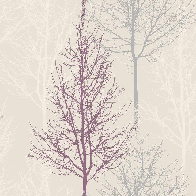 Tree winter foggy background pink free wallpaper for tablet - medium preview image