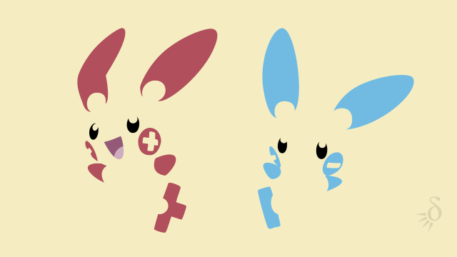 Cartoon rabbits different colors shapes free wallpaper for desktop - medium preview image