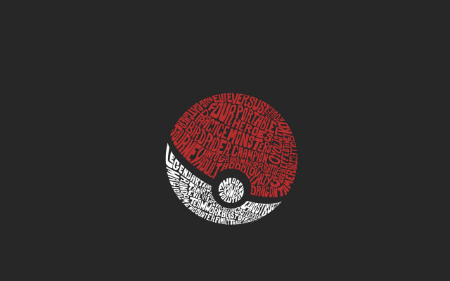 Bauhaus pokemon vector art red free wallpaper for desktop - medium preview image