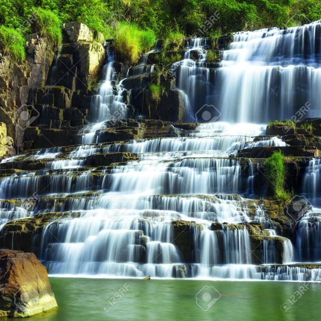 Waterfall large water flowing stock free wallpaper for tablet - medium preview image
