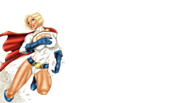 Woman superhero flying red cape free wallpaper for desktop - medium preview image