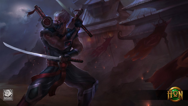 Man sword dark sky building free wallpaper for desktop - medium preview image