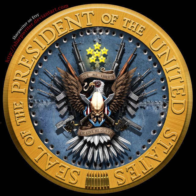 Gold seal eagle swords president free wallpaper for tablet - medium preview image