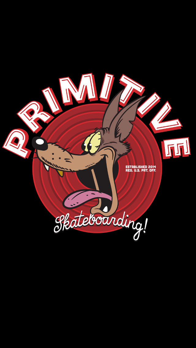 Black shirt dog primitive skateboarding free wallpaper for mobile - medium preview image