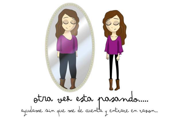 Woman mirror eyes closed hair free wallpaper for desktop - medium preview image