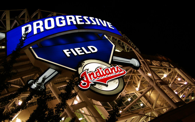 Baseball sign nighttime lights field free wallpaper for desktop - medium preview image