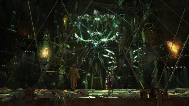 Sci fi scene man woman free wallpaper for desktop - medium preview image