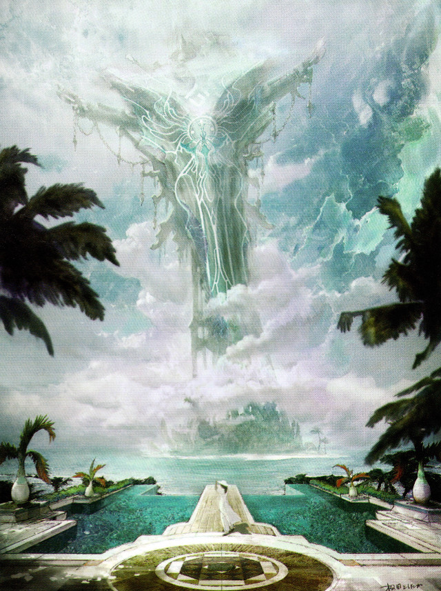 Giant alien floating sky water free wallpaper for mobile - medium preview image