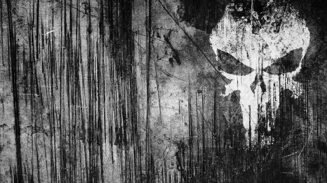 Skull bamboo grunge black white free wallpaper for desktop - medium preview image