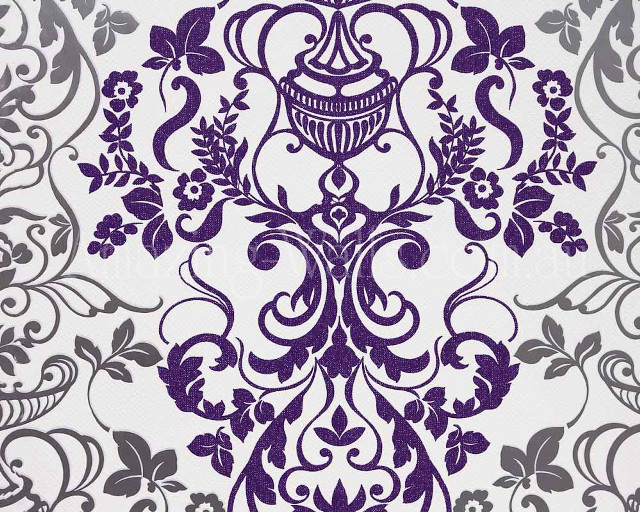 Purple white wallpaper flower pattern free wallpaper for desktop - medium preview image