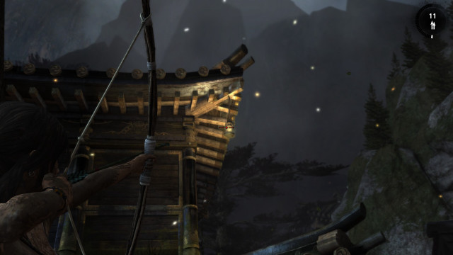 Person holding bow aiming mountain free wallpaper for desktop - medium preview image