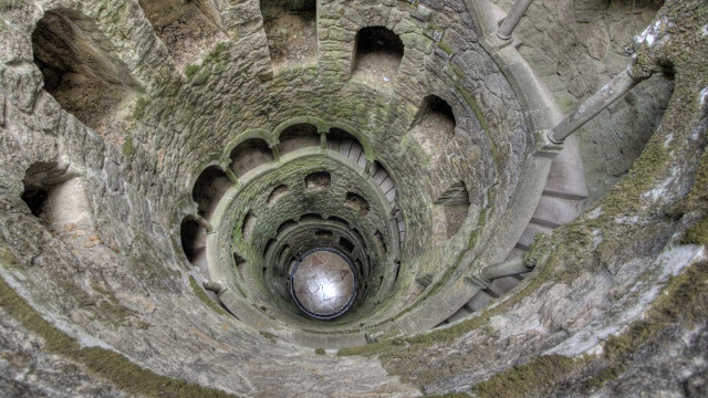 Spiral staircase stone building moss #3 free wallpaper for desktop - medium preview image