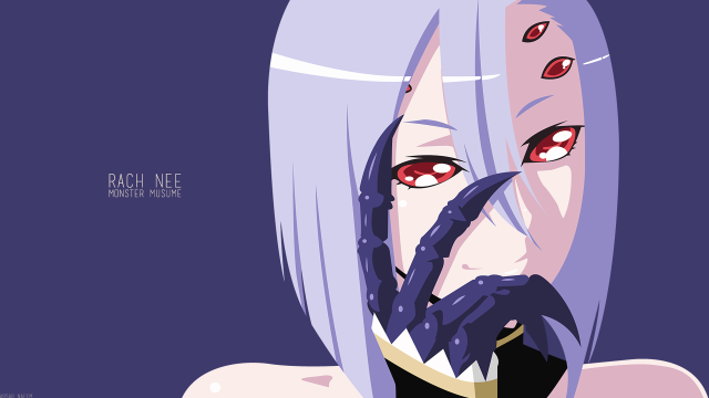 White haired red eyed spider free wallpaper for desktop - medium preview image