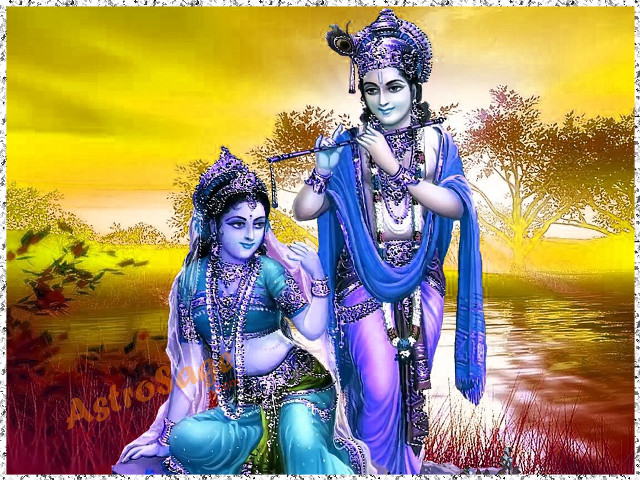 Couple field sunset lake painting free wallpaper for desktop - medium preview image