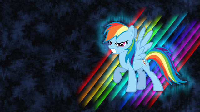 Rainbow pony holographic wings pegasus free wallpaper for desktop - medium preview image