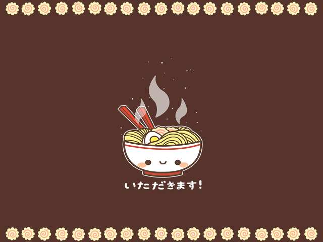 Bowl of noodles with chopsticks free wallpaper for desktop - medium preview image