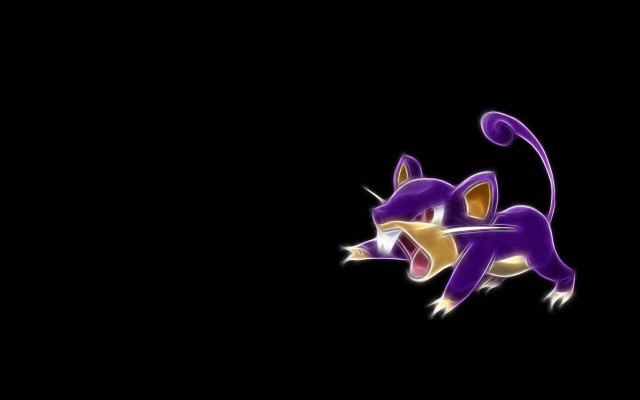 Purple yellow cat black background free wallpaper for desktop - medium preview image